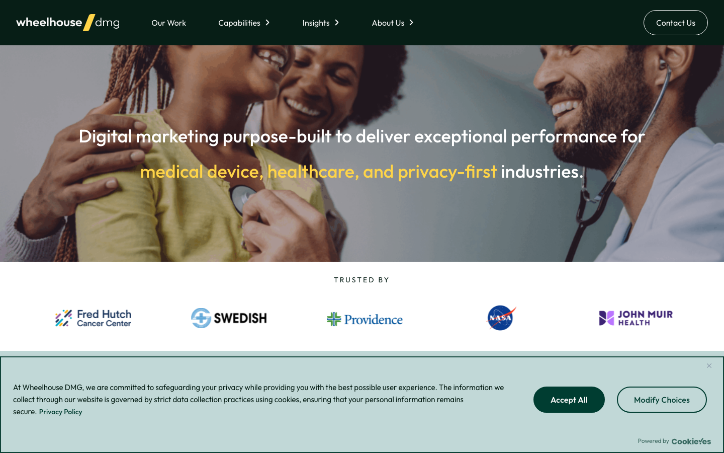 Wheelhouse DMG homepage