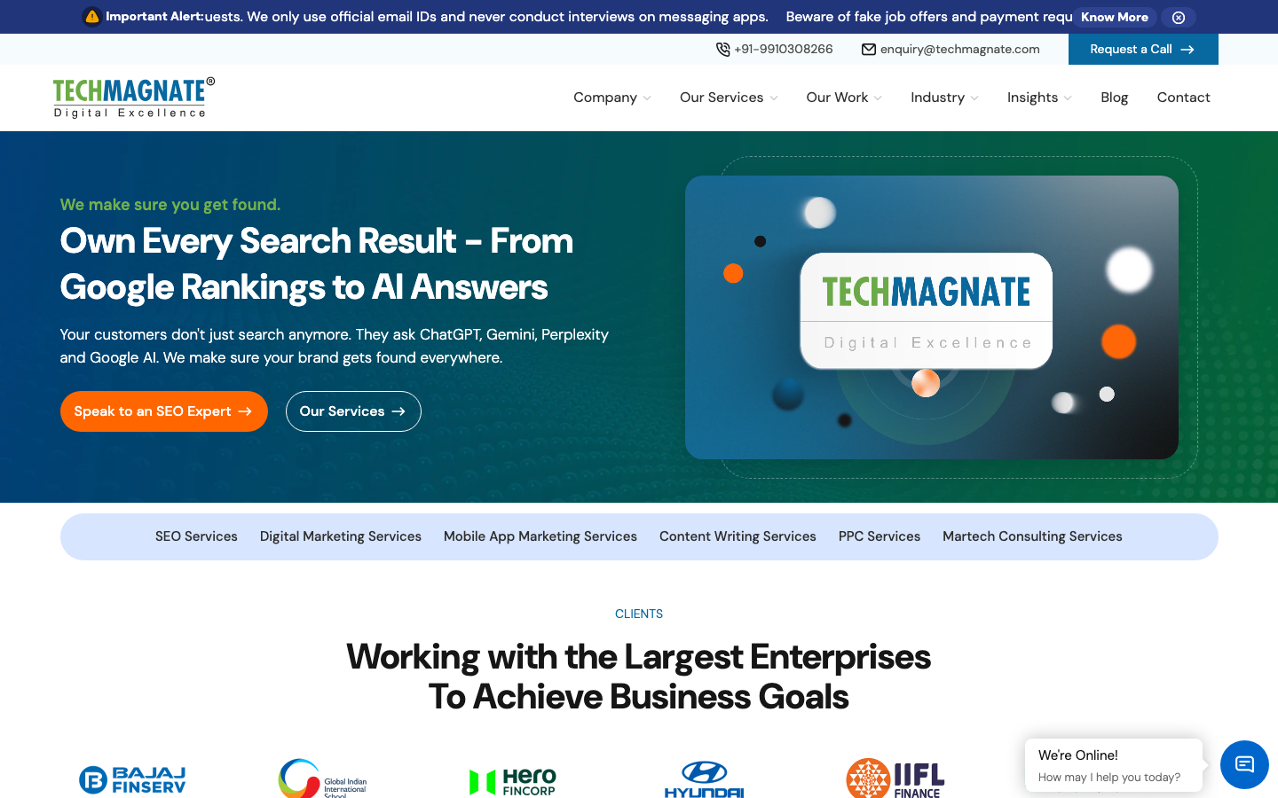 Techmagnate homepage